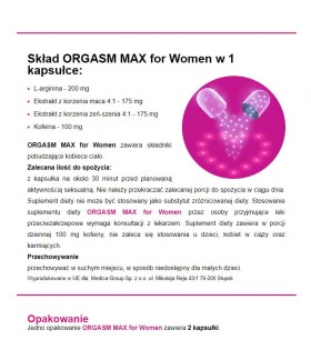 Tabletki Orgazm Max Na Wzmocnienie Orgazmu Kobiecego