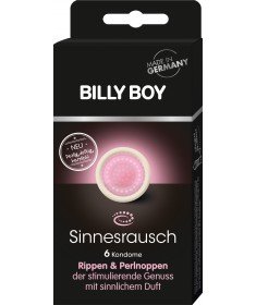 Prezerwatywy Stymulujące z prążkami i wypustkami Billy Boy Sinnesrausch 6 szt