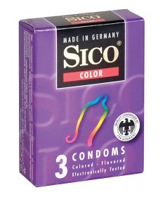 Sico Prezerwatywy Smakowe i Kolorowe 3 szt