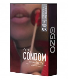 Prezerwatywy Smakowe EGZO Oral Strawberry 3 szt